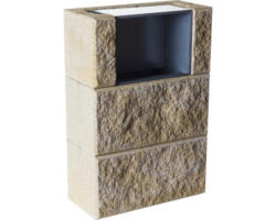 Mauerstein Architektur Fuoco Briefkastenset40x20x60cm