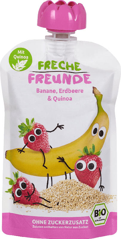 Freche Freunde Bio Quetschie Banane, Erdbeere & Quinoa