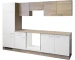 Hornbach Küchenleerblock Flex Well Samoa weiß/ Sonoma Eiche 270 cm sonoma eiche