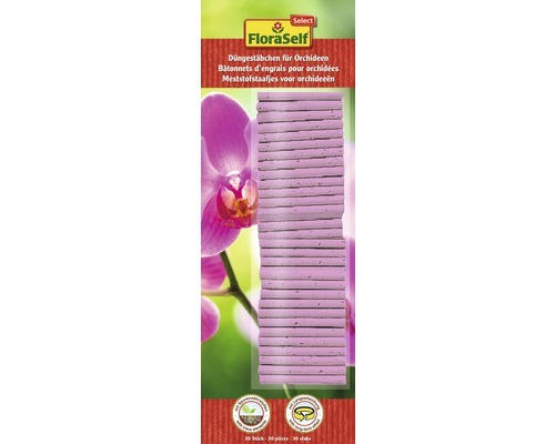 Langzeit-Düngestäbchen für Orchideen FloraSelf Select 30 Stk