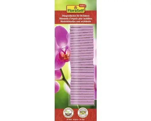 Langzeit-Düngestäbchen für Orchideen FloraSelf Select 30 Stk