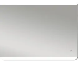 LED-Lichtspiegel DSK Design Silver Glacier eckig 80x60 cm