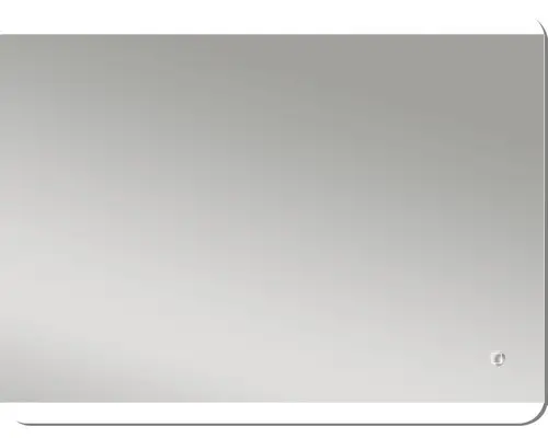 LED-Lichtspiegel DSK Design Silver Glacier eckig 80x60 cm