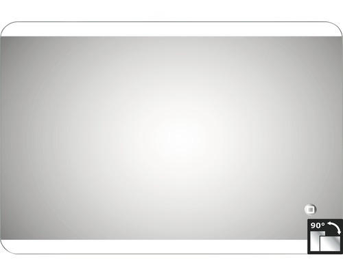 LED-Lichtspiegel DSK Silver Glacier eckig 50x70 cm