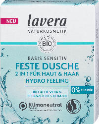 Lavera Basis Sensitive Feste Dusche 2in1 für Haut & Haar