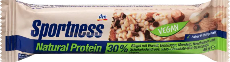 Sportness Proteinriegel Natural Protein Salty Chocolate Nut