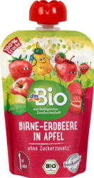 dmBio Quetschie Birne-Erdbeere in Apfel