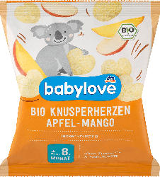 babylove Bio Knusperherzen Apfel-Mango