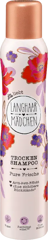 Langhaarmädchen Trockenshampoo Pure Frische