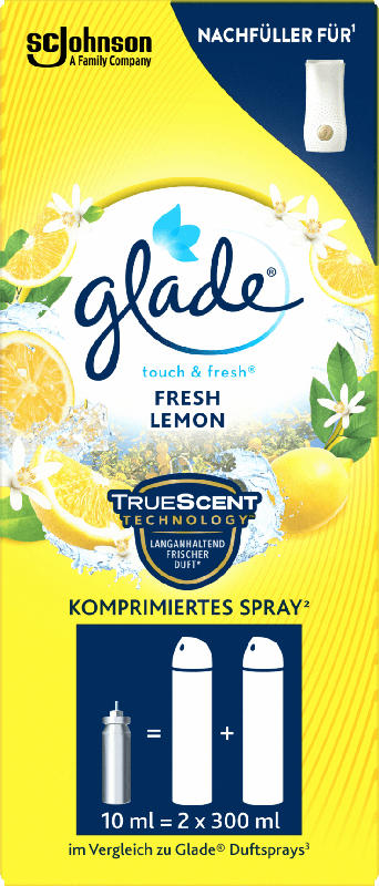 glade touch & fresh Mini-Duftspray Nachfüller Fresh Lemon