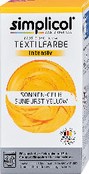 Simplicol flüssige Textilfarbe intensiv Sonnen-Gelb