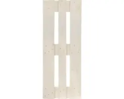 Projektpalette halb 120 x 40 x 15 cm cremeweiß