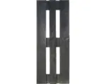 Hornbach Projektpalette halb 120x40x15 cm anthrazit