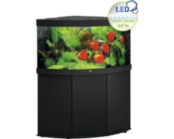 Aquariumkombination Juwel Trigon 350 LED SBX mit Beleuchtung, Filter, Heizer und Unterschrank, schwarz