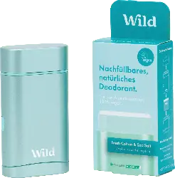 Wild Deodorant Deo-Stick nachfüllbar und natürlich Fresh Cotton und Sea Salt