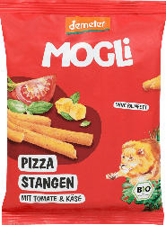 MOGLi Bio Knabber Gebäck Pizza Stangen mit Tomate und Käse