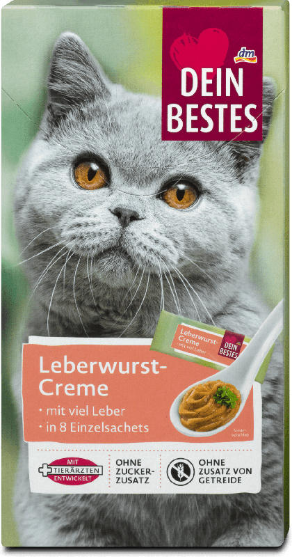 Dein Bestes Katzensnack Leberwurst-Creme