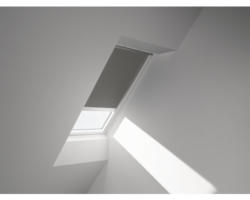 VELUX Verdunkelungsrollo uni grau solarbetrieben Rahmen aluminium DSL M10 0705S