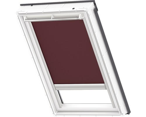 VELUX Verdunkelungsrollo uni dunkelbraun solarbetrieben Rahmen aluminium DSL M06 4559S