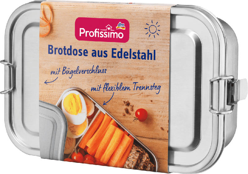 Profissimo Brotdose aus Edelstahl