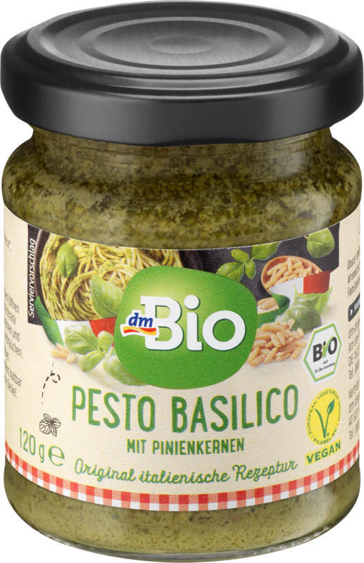 dmBio Pesto Basilico mit Pinienkernen