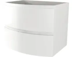 Waschbeckenunterschrank Baden Haus Vague 55x69x52 cm ohne Waschbecken weiß