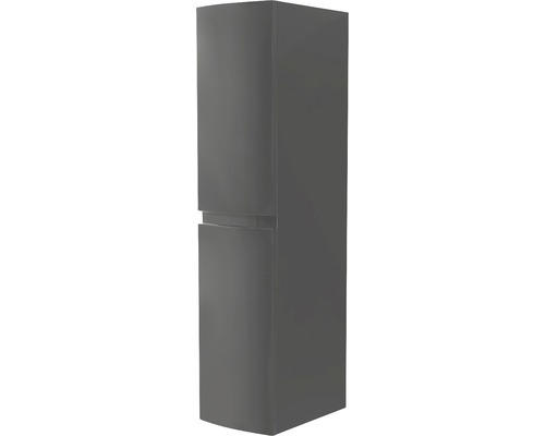 Hochschrank Baden Haus Vague mit 2 Türen 130x30x38 cm anthrazit