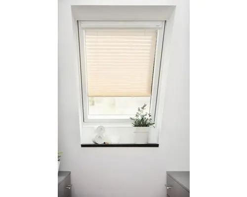 Lichtblick Plissee-Faltstore Haftfix S08 creme