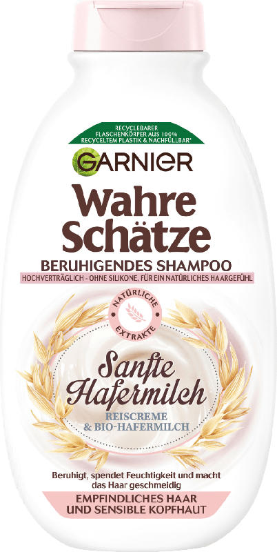 Wahre Schätze Beruhigendes Shampoo Hafermilch