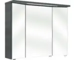 Hornbach LED-Spiegelschrank Pelipal Enna I 3-türig 72x90 cm graphit