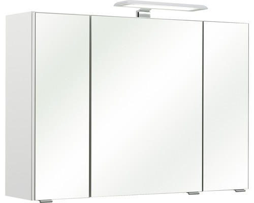 LED-Spiegelschrank Pelipal Lea II 3-türig 57x80 cm weiß