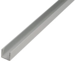 U-Profil Aluminium silber eloxiert 20x20x1,5 mm, 2 m