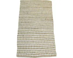 Fleckerlteppich Natur Knoten beige 80x150 cm