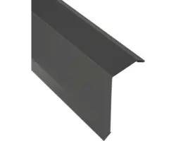 PRECIT Kantenwinkel für Trapezplatte H12 Alu Anthrazitgrau RAL 7016 1000 x 40 x 100 mm