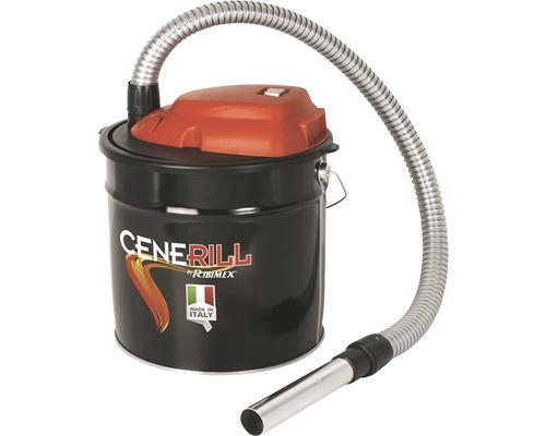 Aschesauger Bertrams mit HEPA Filter 18 Liter 250330 schwarz rot