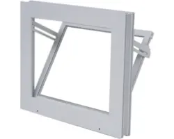 WOLFA Mehrzweck Kipp-Fenster PLUS Kunststoff weiß 1000x900 mm mit Isolierglas
