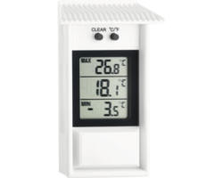 Innen- und Außenthermometer Digital TFA Kunststoff weiß Innen/Außen mit minimal/maximal Anzeige