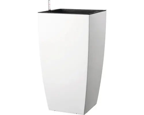 Pflanzvase Lafiora Kunststoff 31x31x57 cm weiß matt