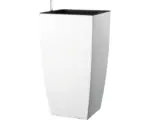 Hornbach Pflanzvase Lafiora Kunststoff 36x36x66 cm weiß matt