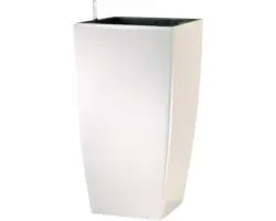 Pflanztopf Lafiora Kunststoff 36x36x66 cm weiß glanz