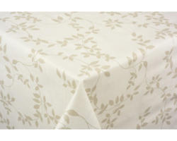 Waschtischdecke Veniline Leaf beige 140cm (Meterware)