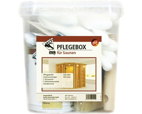 Pflegebox Karibu für den Innenbereich von Saunen und Infrarotkabinen