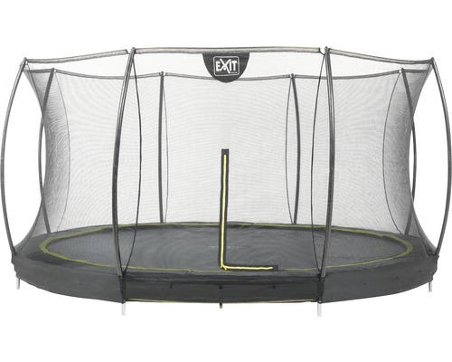 Bodentrampolin EXIT Silhouette Ground Ø 366 cm mit Netz schwarz