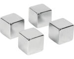 Hornbach Dekomagnete Magic Cube 4er-Set silber