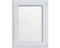 Kellerfenster Dreh-Kipp Kunststoff RAL 9016 verkehrsweiß 600x800 mm DIN Rechts (2-fach verglast)