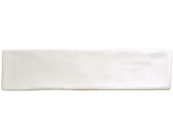 Steingut Wandfliese Loft 7,5x30,0 cm weiß glänzend