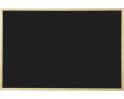 Tafelboard schwarz mit Holzrahmen 40x60 cm