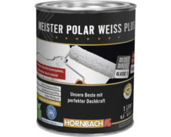 HORNBACH Wandfarbe Meister Polarweiß Plus konservierungsmittelfrei 1 l