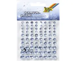 Schmucksteine selbstklebend transparent 80er-Set