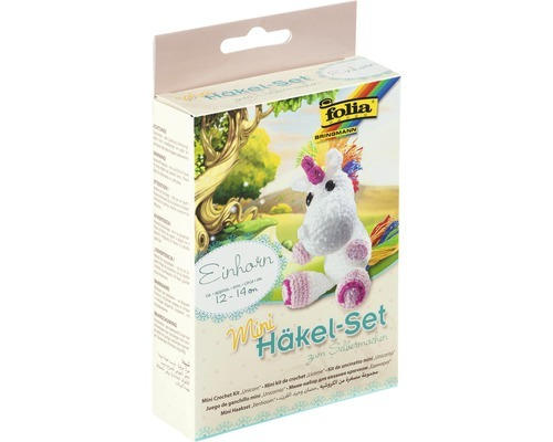 Kreativset Mini-Häkelset Einhorn